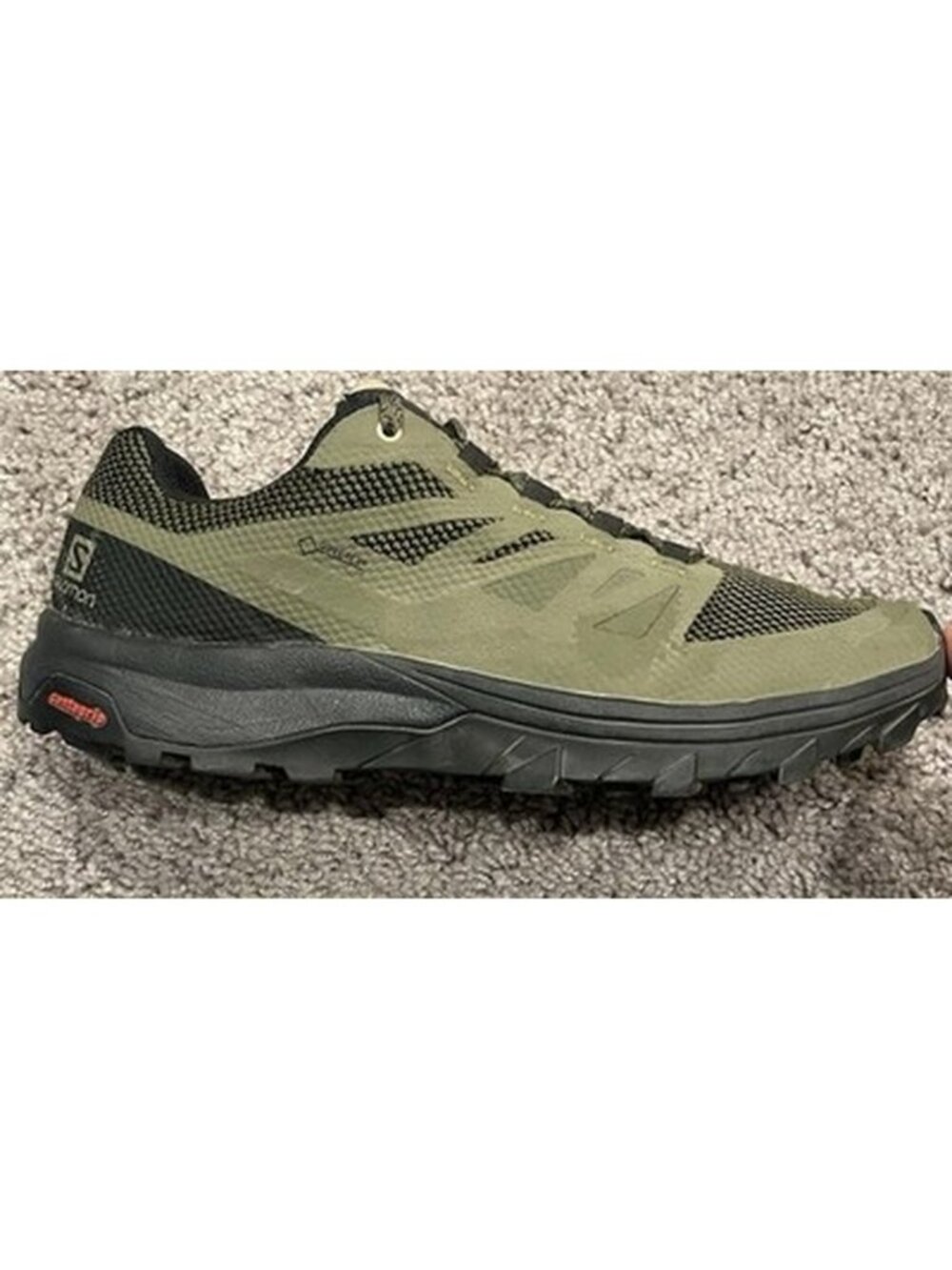 Salomon Outline GTX Green Athletic Hiking Shoes Women’s Size 8